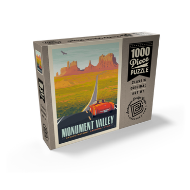 Monument Valley: Hwy 163, Vintage Poster 1000 Jigsaw Puzzle box view2