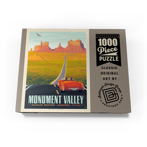 Monument Valley: Hwy 163, Vintage Poster 1000 Jigsaw Puzzle box view3