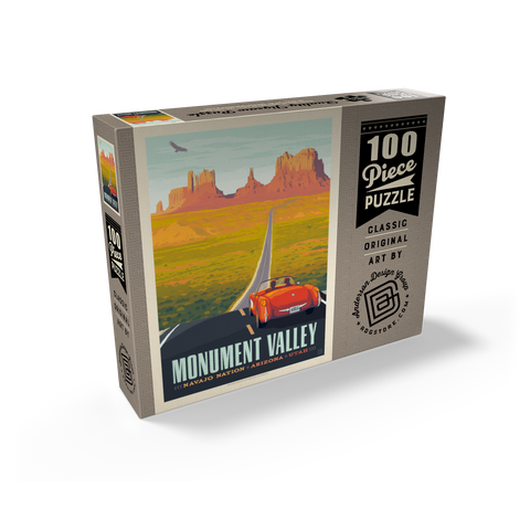 Monument Valley: Hwy 163, Vintage Poster 100 Jigsaw Puzzle box view2