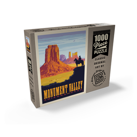 Monument Valley: Cowboy Ranger, Vintage Poster 1000 Jigsaw Puzzle box view2