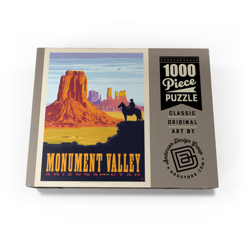 Monument Valley: Cowboy Ranger, Vintage Poster 1000 Jigsaw Puzzle box view3