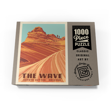 Coyote Buttes, AZ: Inside The Wave, Vintage Poster 1000 Jigsaw Puzzle box view3