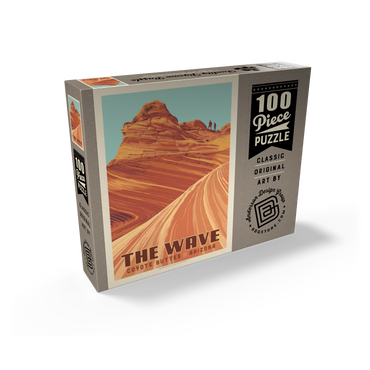 Coyote Buttes, AZ: Inside The Wave, Vintage Poster 100 Jigsaw Puzzle box view2