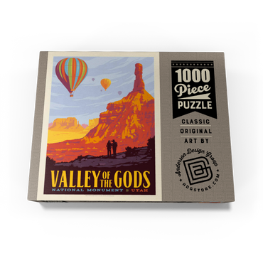 Valley Of The Gods, Utah, Vintage Poster 1000 Jigsaw Puzzle box view3