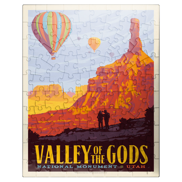 puzzleplate Valley Of The Gods, Utah, Vintage Poster 100 Jigsaw Puzzle