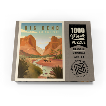 Big Bend National Park: Black Bears, Vintage Poster 1000 Jigsaw Puzzle box view3