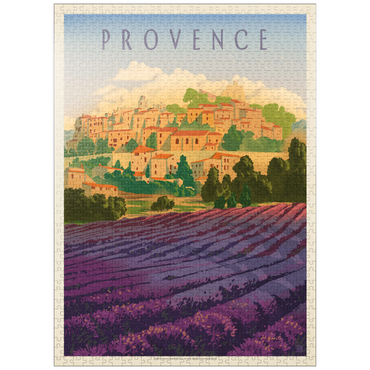 puzzleplate France: Provence In The Afternoon, Vintage Poster 1000 Jigsaw Puzzle