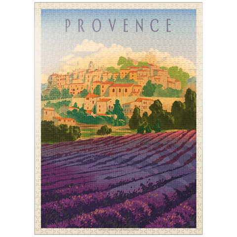 puzzleplate France: Provence In The Afternoon, Vintage Poster 1000 Jigsaw Puzzle