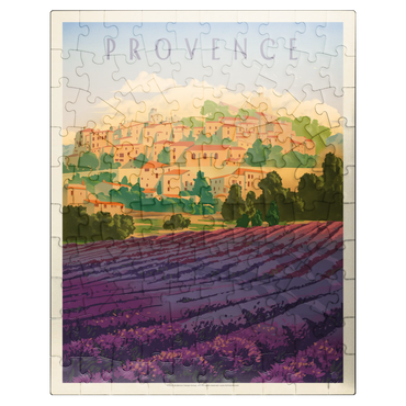 puzzleplate France: Provence In The Afternoon, Vintage Poster 100 Jigsaw Puzzle