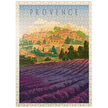 puzzleplate France: Provence In The Afternoon, Vintage Poster 500 Jigsaw Puzzle