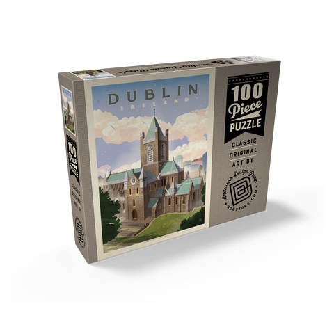 Ireland: Dublin, Vintage Poster 100 Jigsaw Puzzle box view2