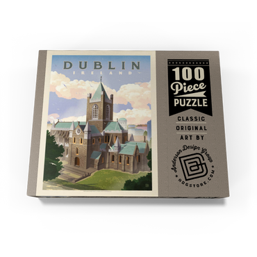 Ireland: Dublin, Vintage Poster 100 Jigsaw Puzzle box view3