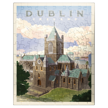 puzzleplate Ireland: Dublin, Vintage Poster 100 Jigsaw Puzzle