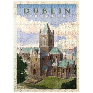 puzzleplate Ireland: Dublin, Vintage Poster 500 Jigsaw Puzzle
