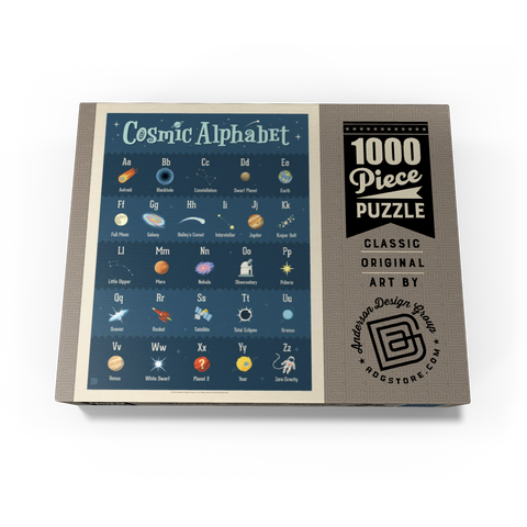 Cosmic Alphabet, Vintage Poster 1000 Jigsaw Puzzle box view3