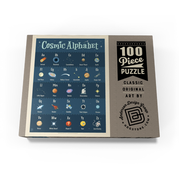 Cosmic Alphabet, Vintage Poster 100 Jigsaw Puzzle box view3