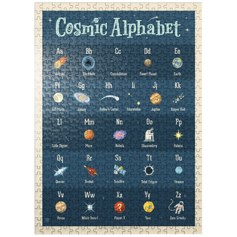 puzzleplate Cosmic Alphabet, Vintage Poster 500 Jigsaw Puzzle