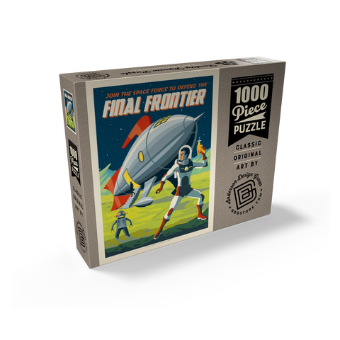 Final Frontier (Join The Space Force), Vintage Poster 1000 Jigsaw Puzzle box view2