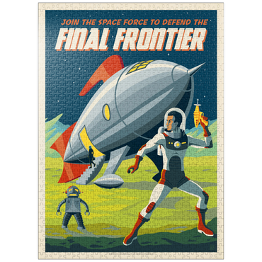puzzleplate Final Frontier (Join The Space Force), Vintage Poster 1000 Jigsaw Puzzle