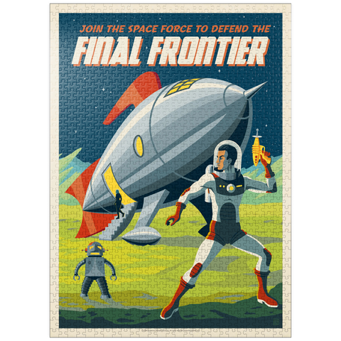 puzzleplate Final Frontier (Join The Space Force), Vintage Poster 1000 Jigsaw Puzzle
