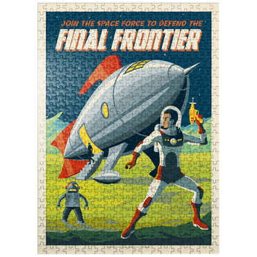 puzzleplate Final Frontier (Join The Space Force), Vintage Poster 500 Jigsaw Puzzle