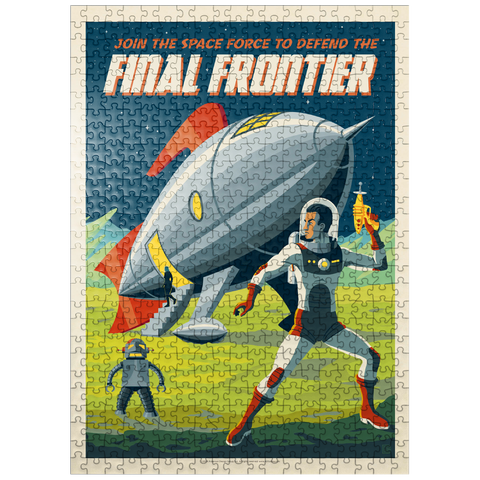 puzzleplate Final Frontier (Join The Space Force), Vintage Poster 500 Jigsaw Puzzle