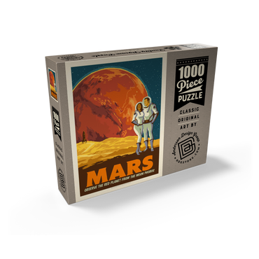 Mars: As Seen From The Moon Phobos, Vintage Poster 1000 Jigsaw Puzzle box view2
