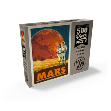 Mars: As Seen From The Moon Phobos, Vintage Poster 500 Jigsaw Puzzle box view2