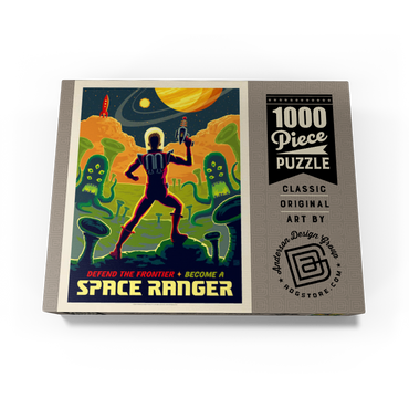 Space Ranger: Retro Futura, Vintage Poster 1000 Jigsaw Puzzle box view3