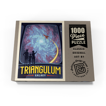 Triangulum Galaxy, Vintage Poster 1000 Jigsaw Puzzle box view3