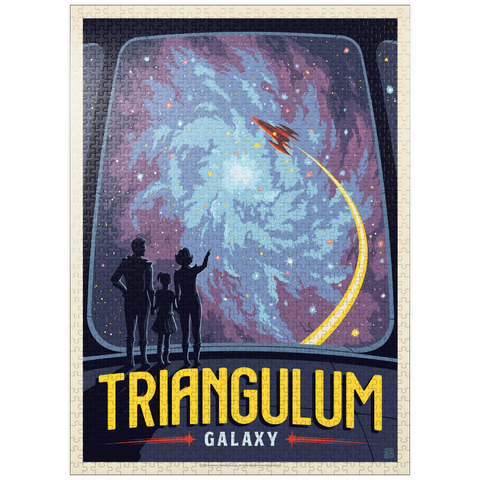 puzzleplate Triangulum Galaxy, Vintage Poster 1000 Jigsaw Puzzle
