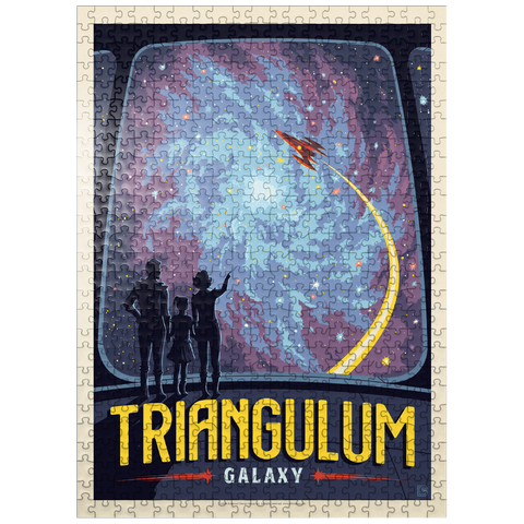 puzzleplate Triangulum Galaxy, Vintage Poster 500 Jigsaw Puzzle