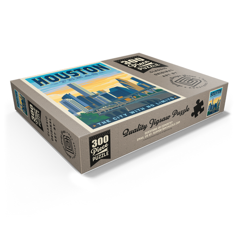 Houston, Texas: City With No Limits, Vintage Poster 300 Jigsaw Puzzle box view1
