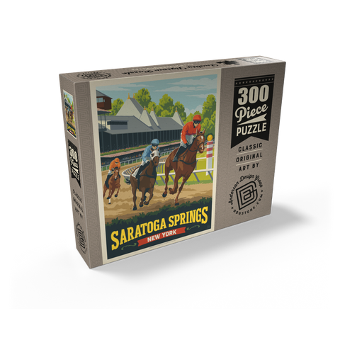 Saratoga Springs, New York, Vintage Poster 300 Jigsaw Puzzle box view2