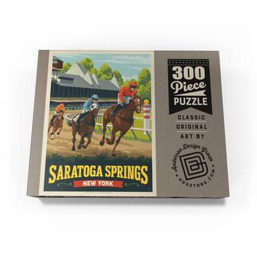Saratoga Springs, New York, Vintage Poster 300 Jigsaw Puzzle box view3