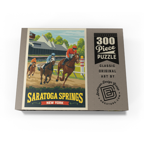 Saratoga Springs, New York, Vintage Poster 300 Jigsaw Puzzle box view3