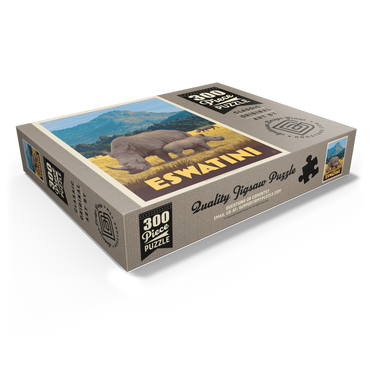 Eswatini, Africa, Vintage Poster 300 Jigsaw Puzzle box view1