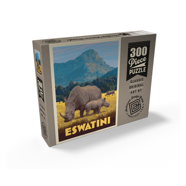 Eswatini, Africa, Vintage Poster 300 Jigsaw Puzzle box view2