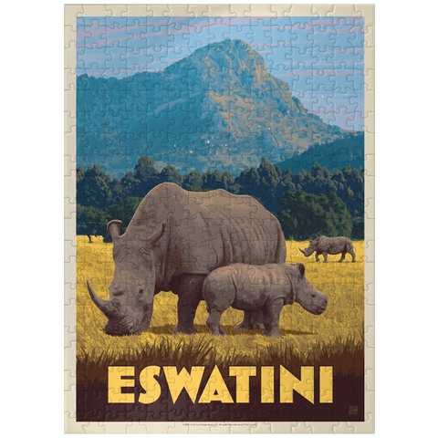 puzzleplate Eswatini, Africa, Vintage Poster 300 Jigsaw Puzzle
