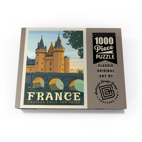 France: Loire Valley, Vintage Poster 1000 Jigsaw Puzzle box view3