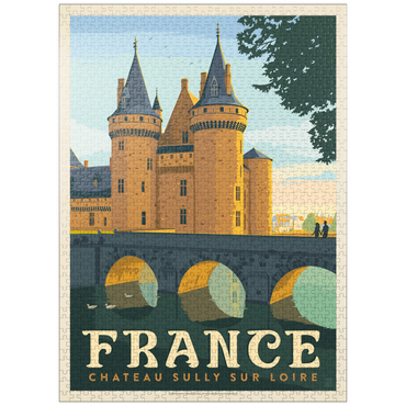 puzzleplate France: Loire Valley, Vintage Poster 1000 Jigsaw Puzzle