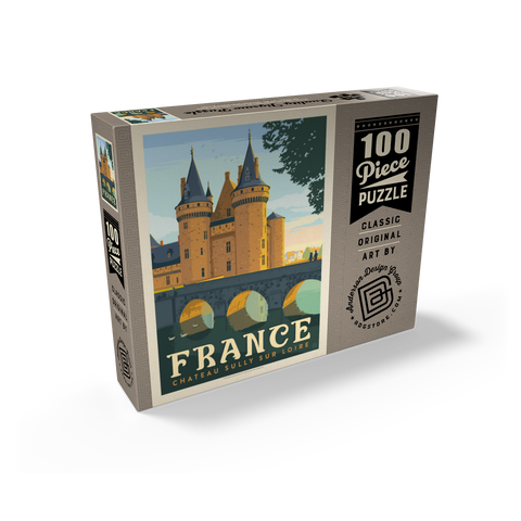 France: Loire Valley, Vintage Poster 100 Jigsaw Puzzle box view2