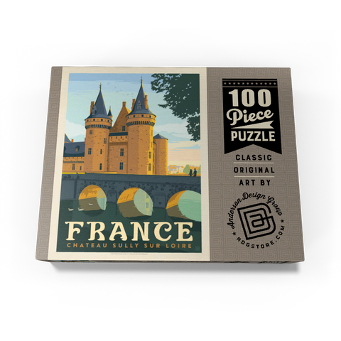 France: Loire Valley, Vintage Poster 100 Jigsaw Puzzle box view3