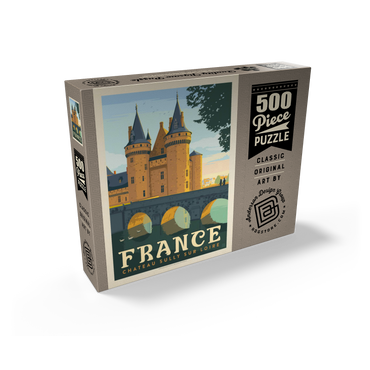 France: Loire Valley, Vintage Poster 500 Jigsaw Puzzle box view2