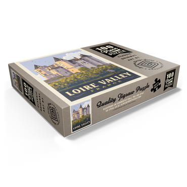 France: Loire Valley, Château de Saumur, Vintage Poster 100 Jigsaw Puzzle box view1