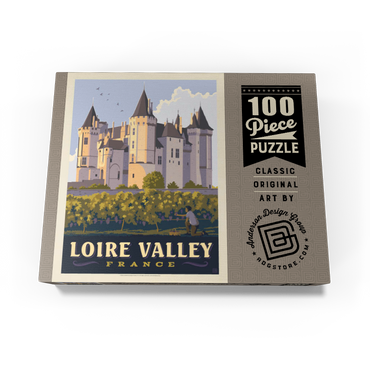 France: Loire Valley, Château de Saumur, Vintage Poster 100 Jigsaw Puzzle box view3