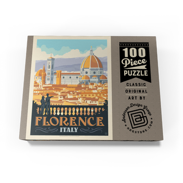 Italy: Florence (Cathedral View), Vintage Poster 100 Jigsaw Puzzle box view3
