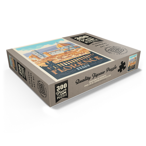Italy: Florence (Cathedral View), Vintage Poster 300 Jigsaw Puzzle box view1