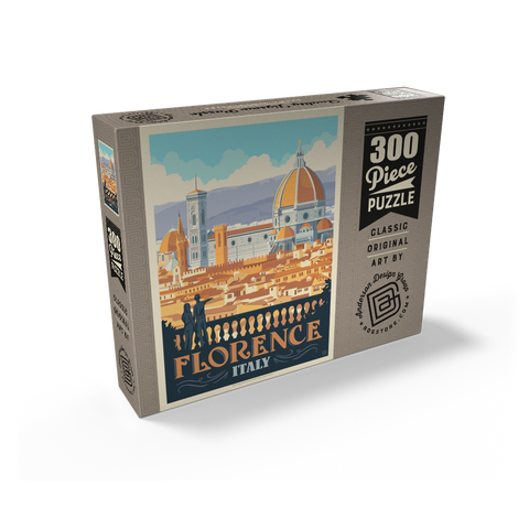 Italy: Florence (Cathedral View), Vintage Poster 300 Jigsaw Puzzle box view2