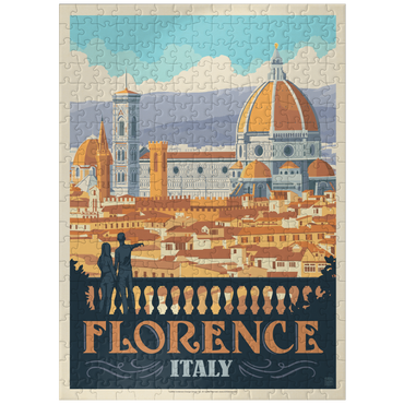 puzzleplate Italy: Florence (Cathedral View), Vintage Poster 300 Jigsaw Puzzle